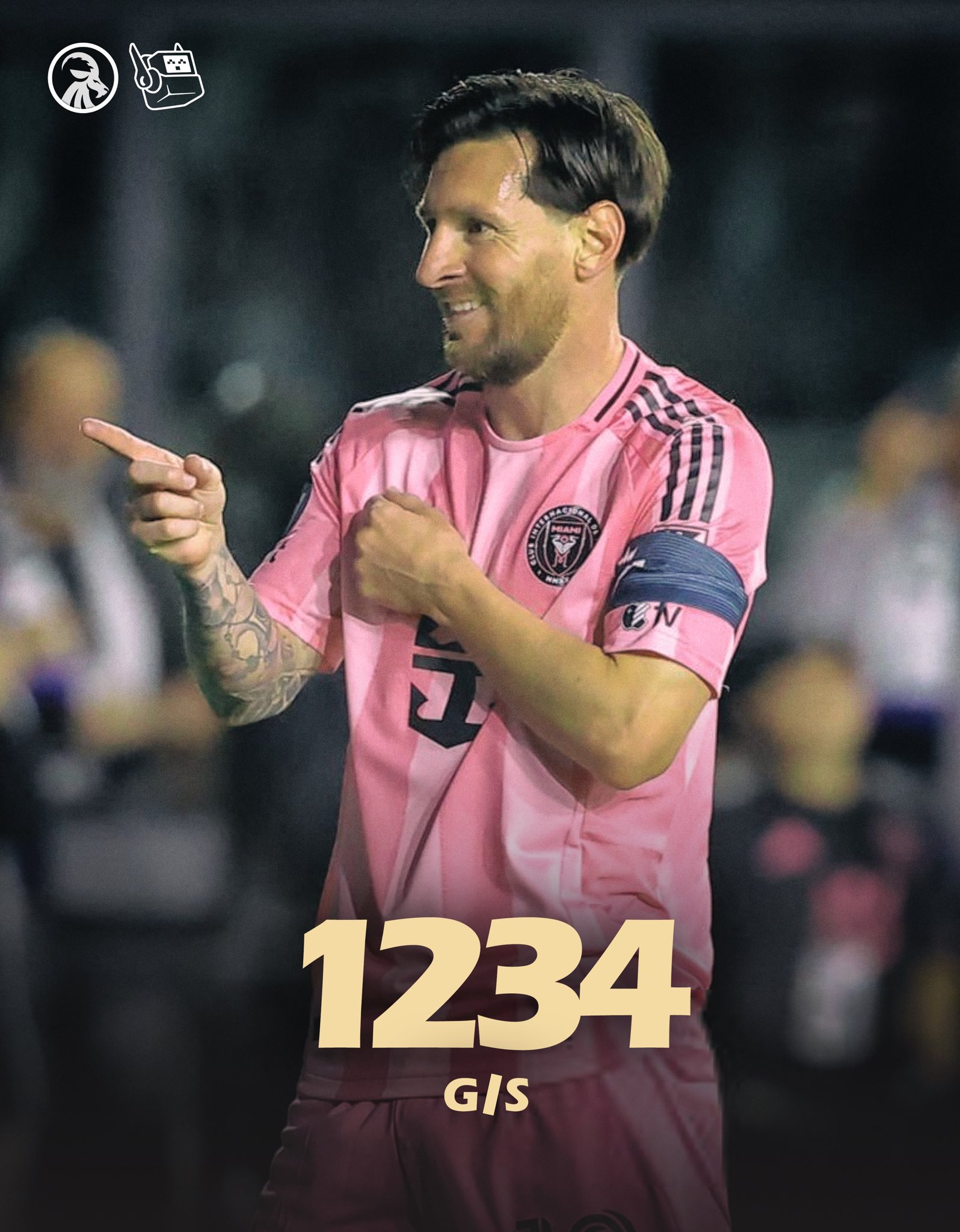 回歸即進球！37歲梅西生涯目前853球381助，參與進球數1234球！